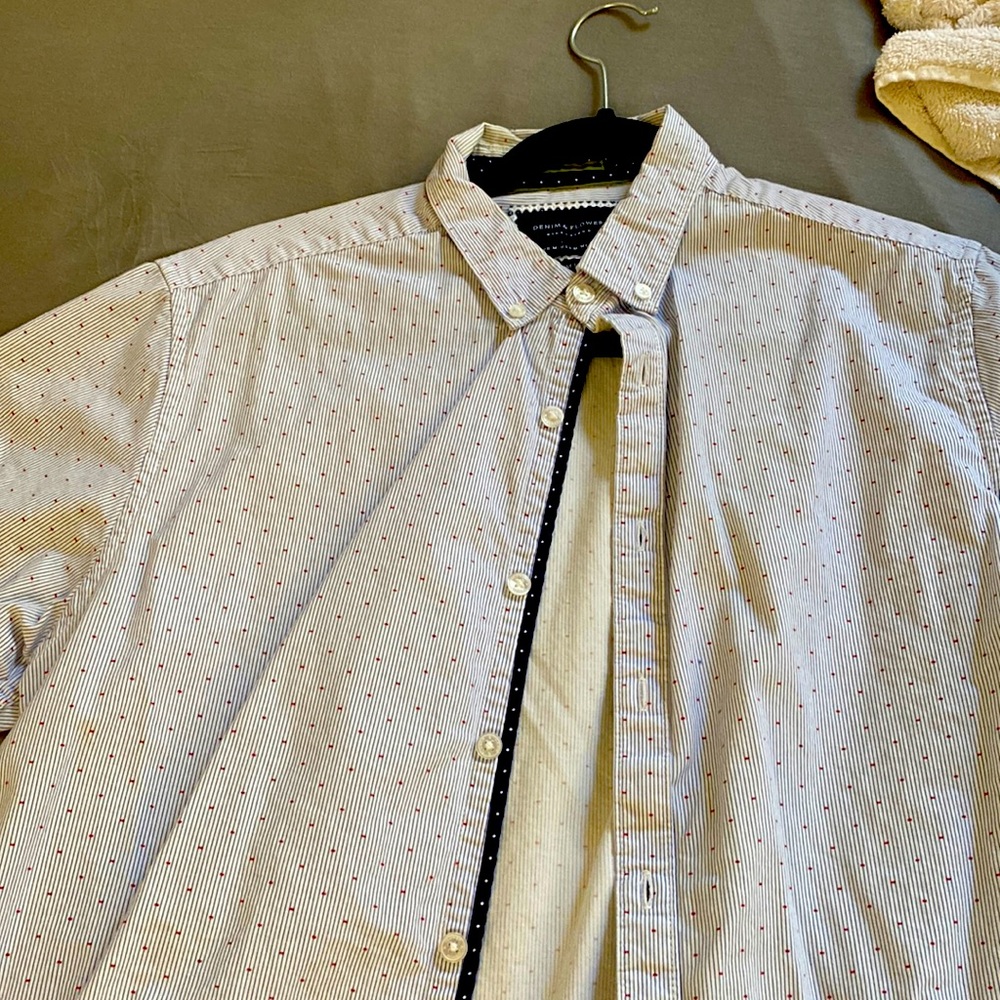 Denim & Flower medium casual dress - shirt short sleeve